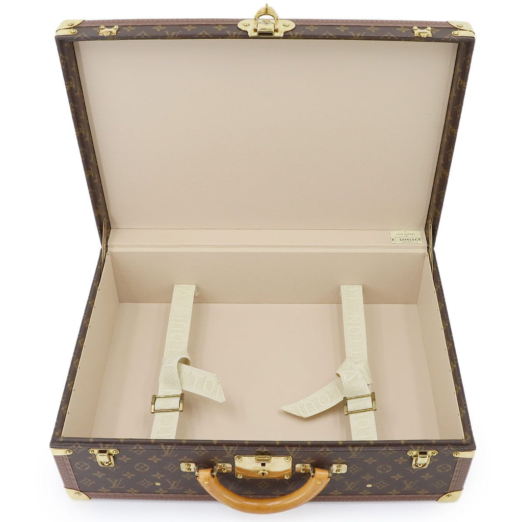 Louis Vuitton Monogram Bilstein 55 Trunk Case Bag Brown Gold — view 6