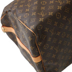 Louis Vuitton Monogram Keepall Bandouliere 60 Boston Bag Brown — view 7