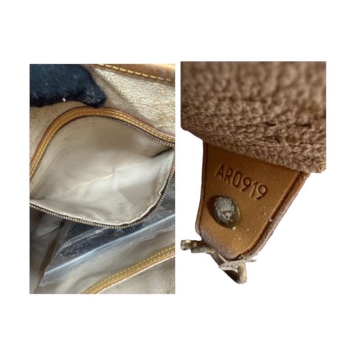 Louis Vuitton Monogram Brown Gold Leather Shoulder Bag — view 7
