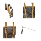 Louis Vuitton Monogram Brown Gold Leather Shoulder Bag — view 8