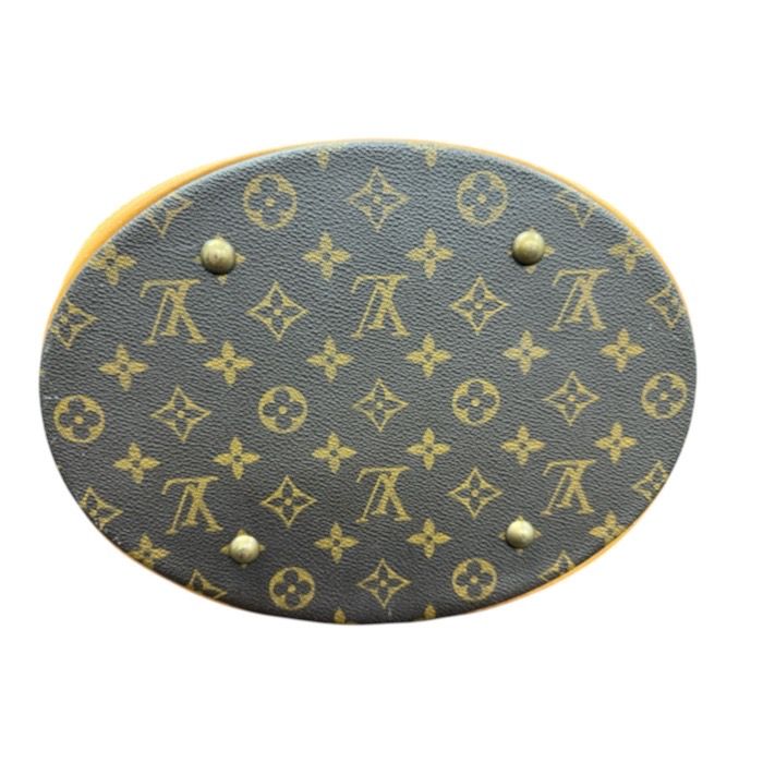 Louis Vuitton Monogram Brown Gold Leather Shoulder Bag — view 5