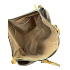 Louis Vuitton Monogram Brown Gold Leather Tote Shoulder Bag — view 6
