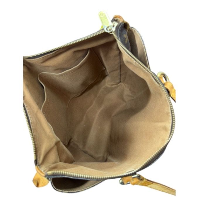 Louis Vuitton Monogram Brown Gold Leather Tote Shoulder Bag — view 6