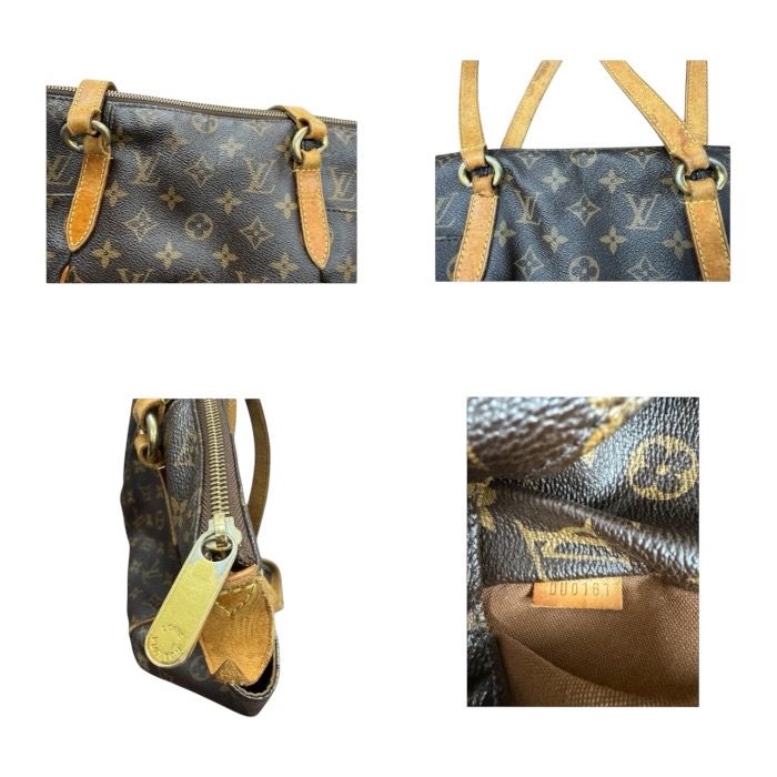 Louis Vuitton Monogram Brown Gold Leather Tote Shoulder Bag — view 8