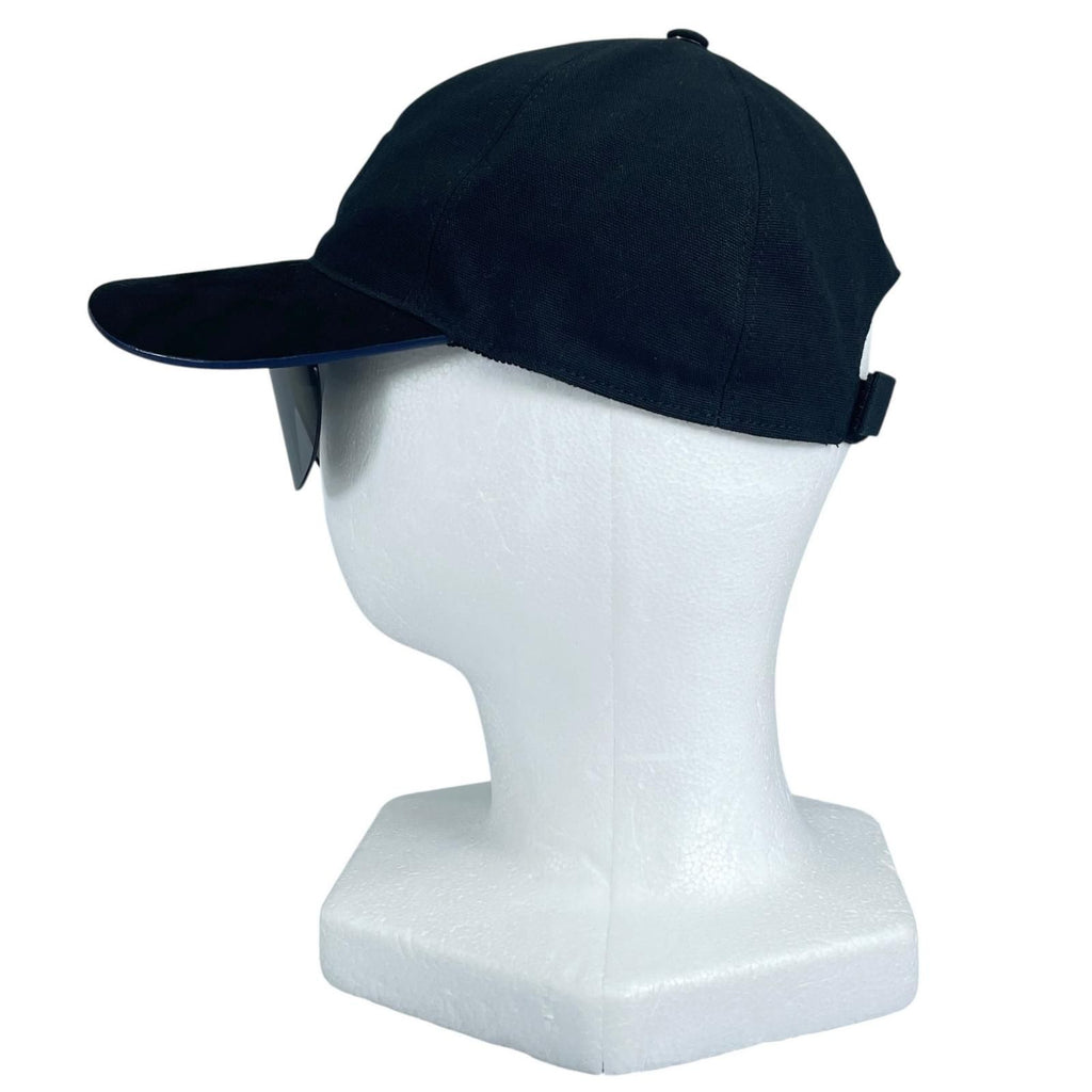 Fendi Eye Cap FF Logo Cap with Shield Black Hat — view 4