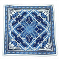 Hermes Carre Mors a Jouets Bandana Horse Bit Cashmere Silk Marine Large Scarf