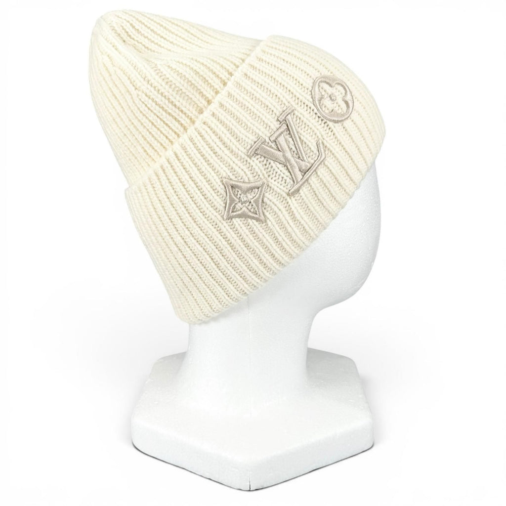 Louis Vuitton Bonnet LV Head Line Wool 100% Knit Cap Hat — view 6