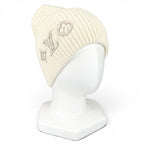 Louis Vuitton Bonnet LV Head Line Wool 100% Knit Cap Hat