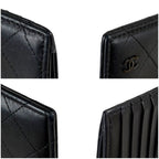 Chanel Quilted Fragment Case Black Wallet — view 8
