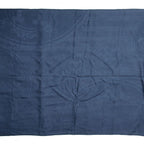 Hermes Shawl New Libris Navy Cashmere Silk Scarf Fringe Large — view 4
