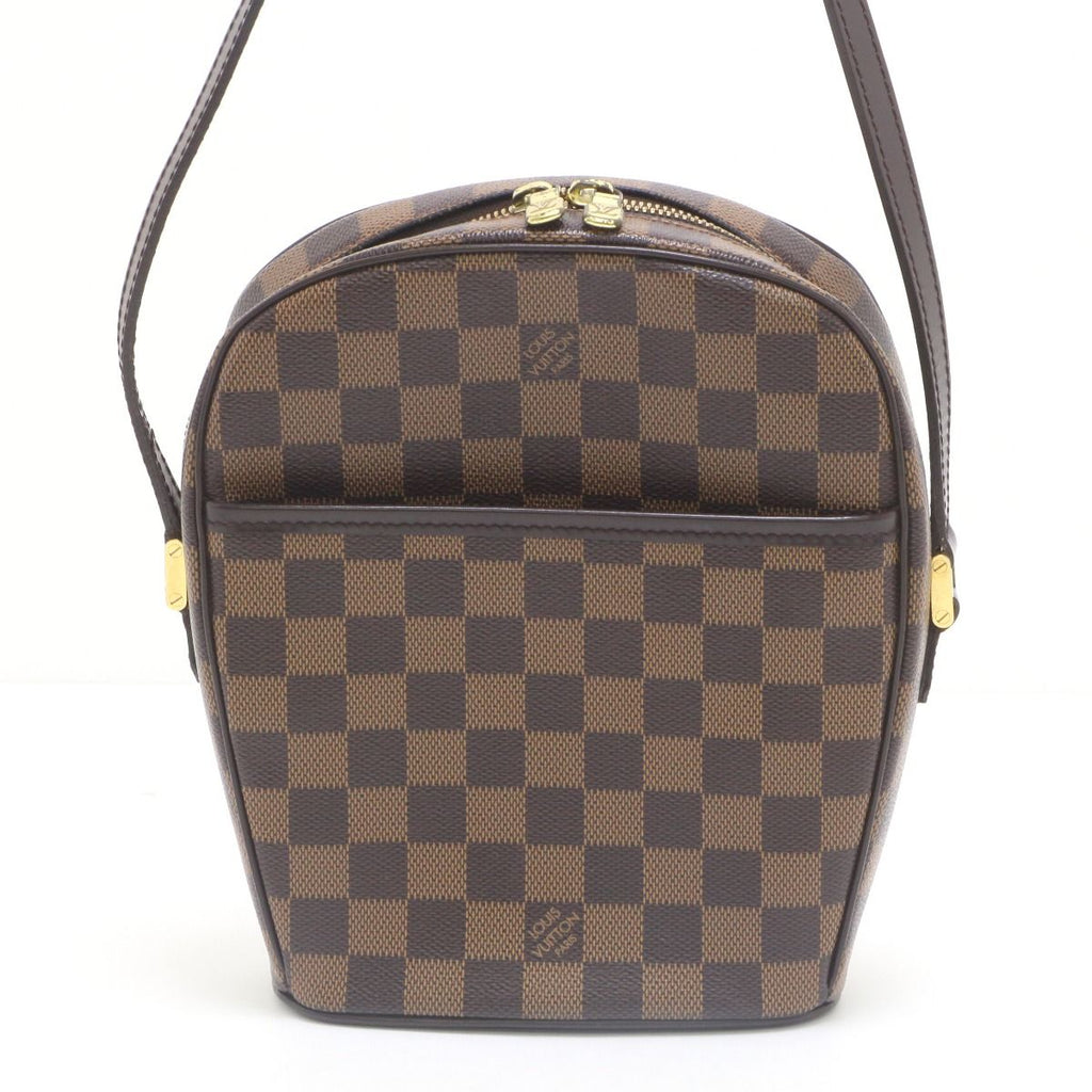 Louis Vuitton Damier Ipanema PM Shoulder Bag Dark Brown