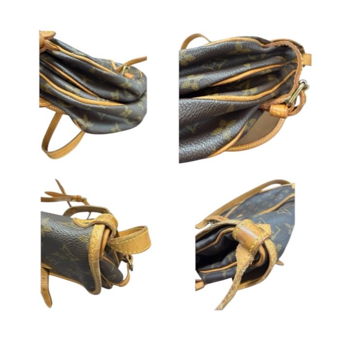 Louis Vuitton Monogram Brown Gold Leather Shoulder Bag — view 5
