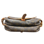 Louis Vuitton Monogram Brown Gold Leather Shoulder Bag — view 3