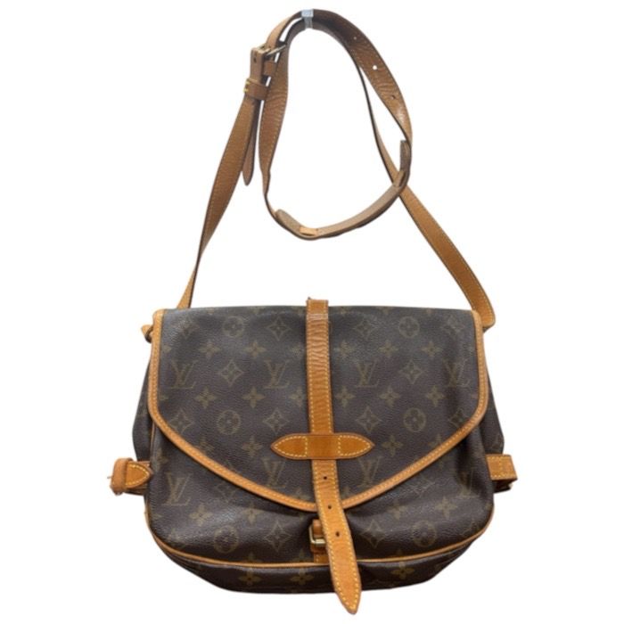 Louis Vuitton Monogram Brown Gold Leather Shoulder Bag — view 2