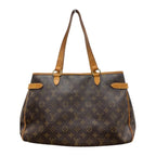 Louis Vuitton Monogram Brown Gold Leather Tote Bag — view 2
