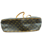 Louis Vuitton Monogram Brown Gold Leather Tote Bag — view 5