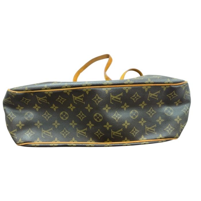 Louis Vuitton Monogram Brown Gold Leather Tote Bag — view 5