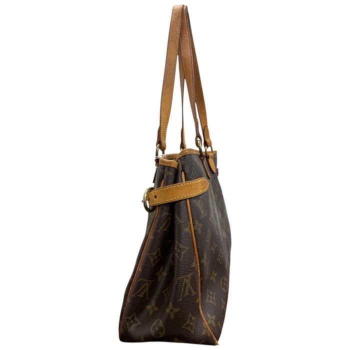 Louis Vuitton Monogram Brown Gold Leather Tote Bag — view 4