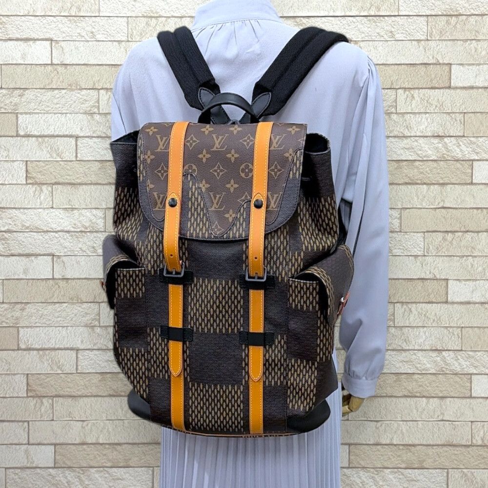 Louis Vuitton NIGO Collaboration LV Squared Christopher PM Damier Giant Backpack — view 2