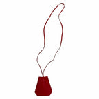 Hermes Vintage Clochette Necklace Box Calf Rouge Vif Martin Margiela — view 3