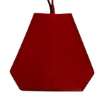 Hermes Vintage Clochette Necklace Box Calf Rouge Vif Martin Margiela
