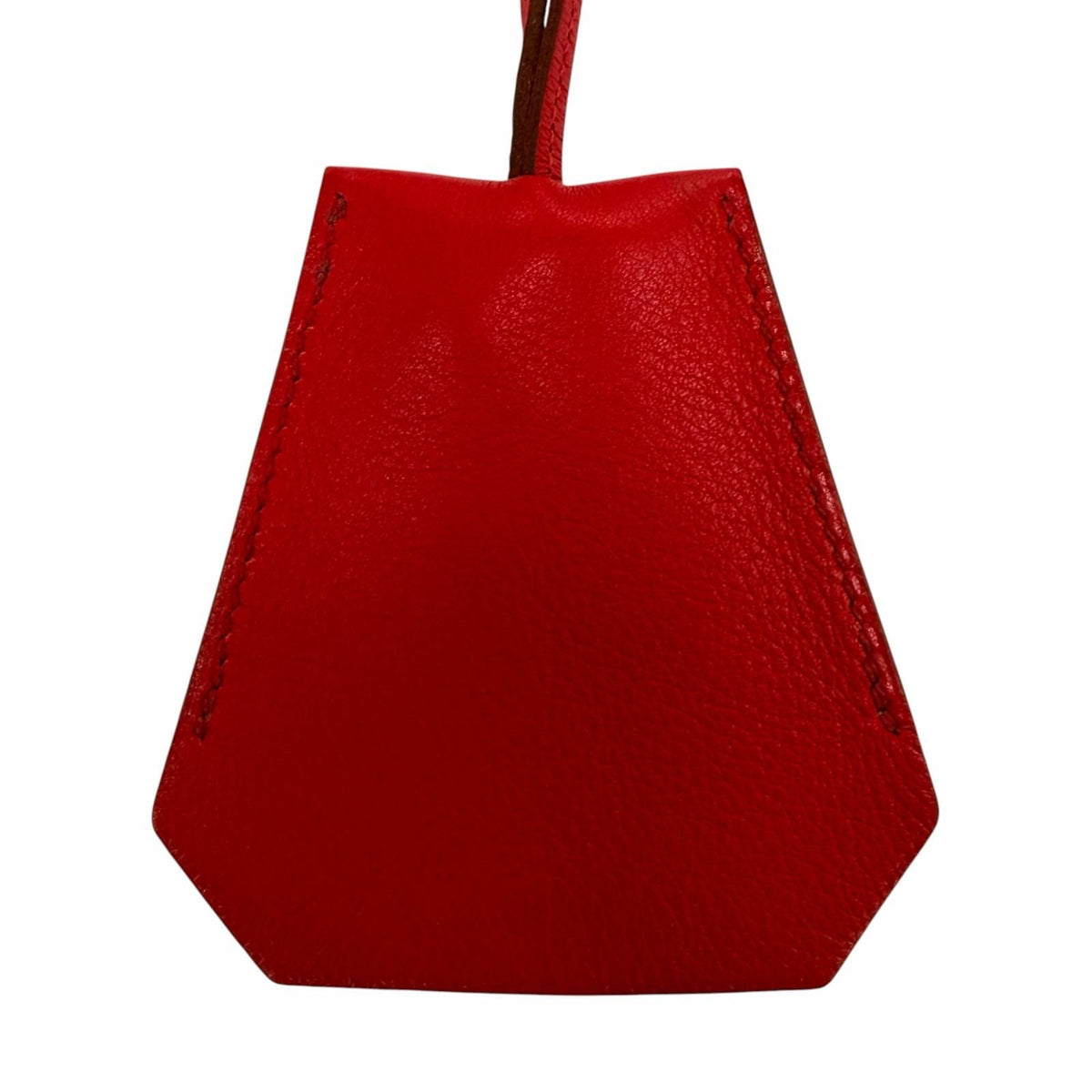 Hermes Vintage Clochette Necklace Box Calf Rouge Vif Martin Margiela — view 4