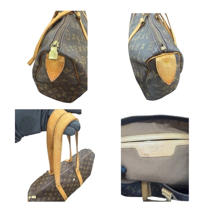Louis Vuitton Monogram Brown Gold Leather Shoulder Bag — view 8