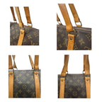 Louis Vuitton Monogram Brown Gold Leather Shoulder Bag — view 7
