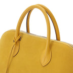Hermes Bolide 1923 30 Jaune Silver Tote Sweatshirt — view 4