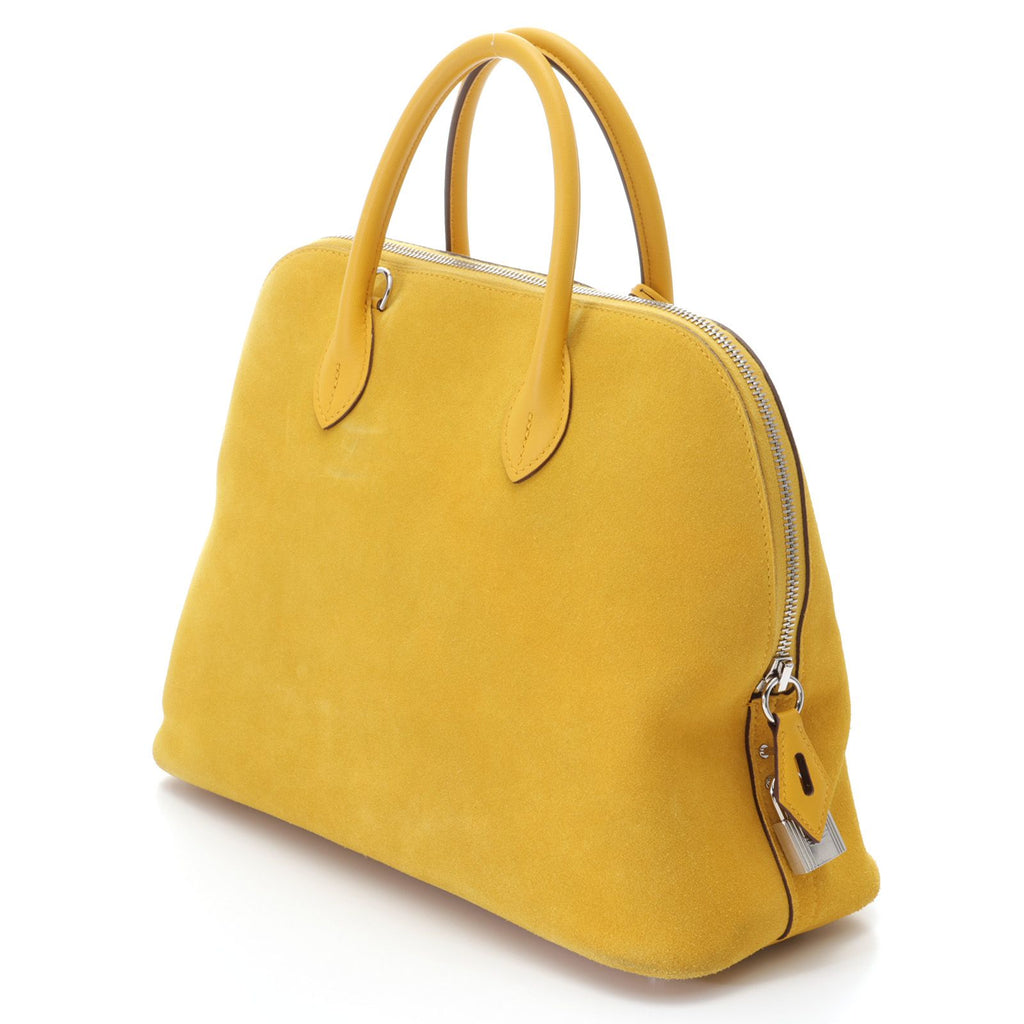 Hermes Bolide 1923 30 Jaune Silver Tote Sweatshirt — view 2