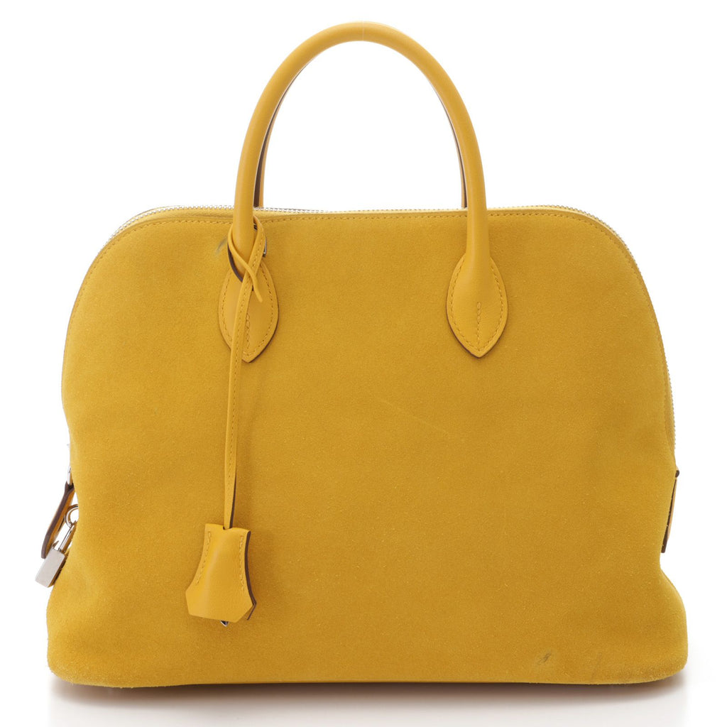 Hermes Bolide 1923 30 Jaune Silver Tote Sweatshirt