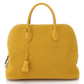 Hermes Bolide 1923 30 Jaune Silver Tote Sweatshirt