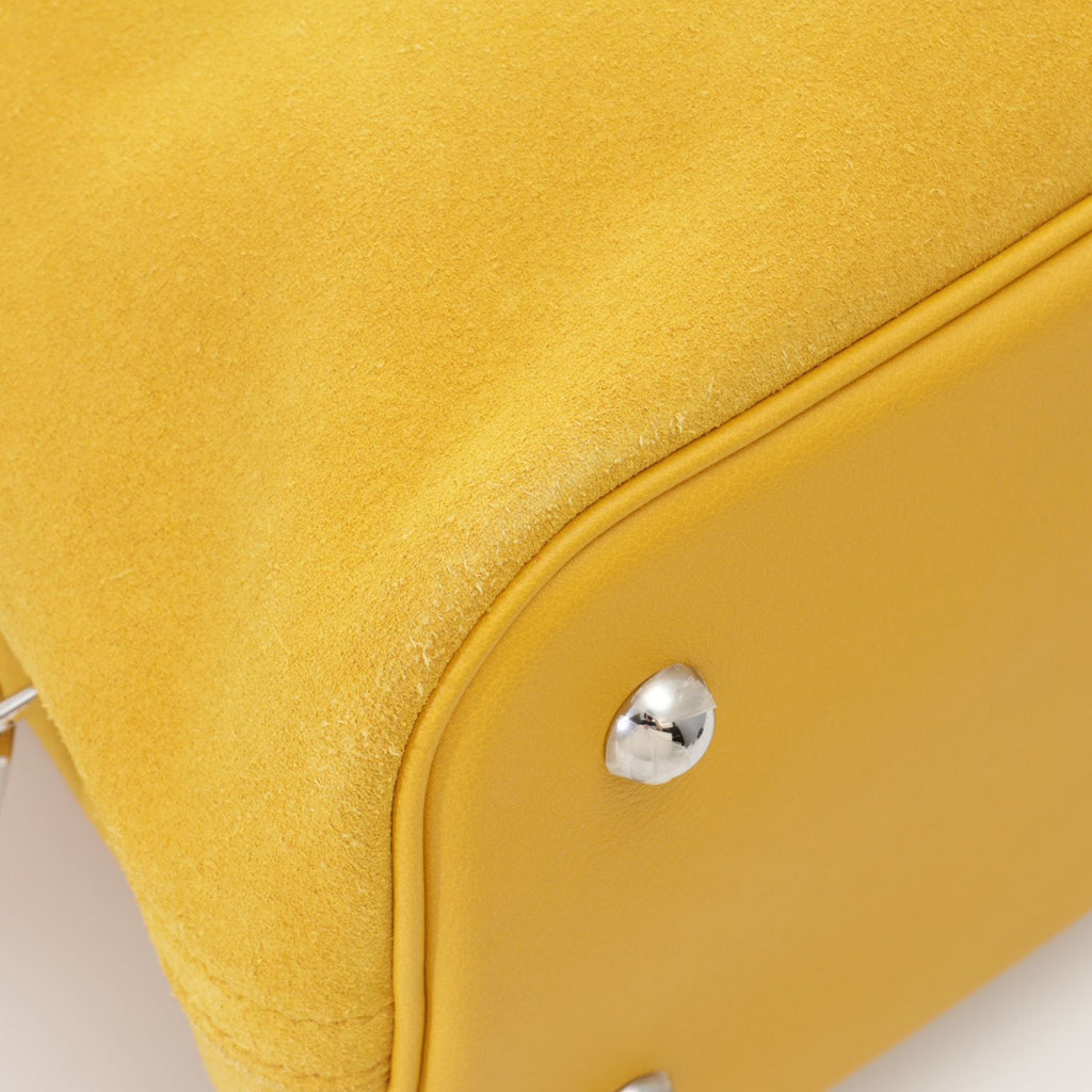 Hermes Bolide 1923 30 Jaune Silver Tote Sweatshirt — view 7