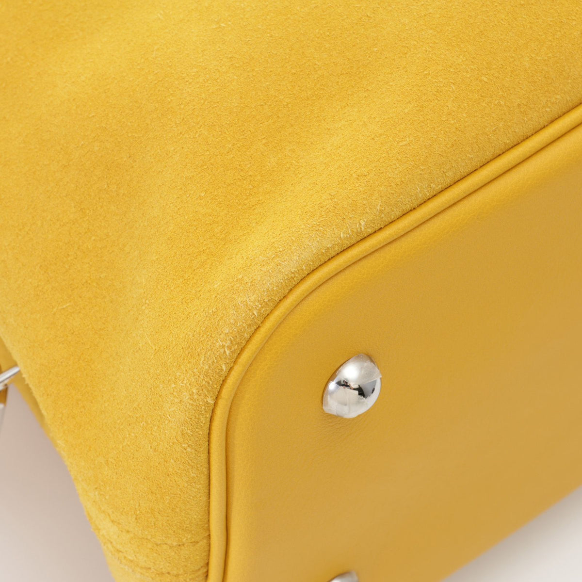 Hermes Bolide 1923 30 Jaune Silver Tote Sweatshirt — view 7