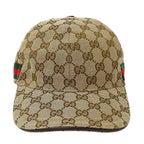 Gucci Cap Web GG Canvas Beige Brown Hat — view 2