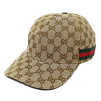 Gucci Cap Web GG Canvas Beige Brown Hat