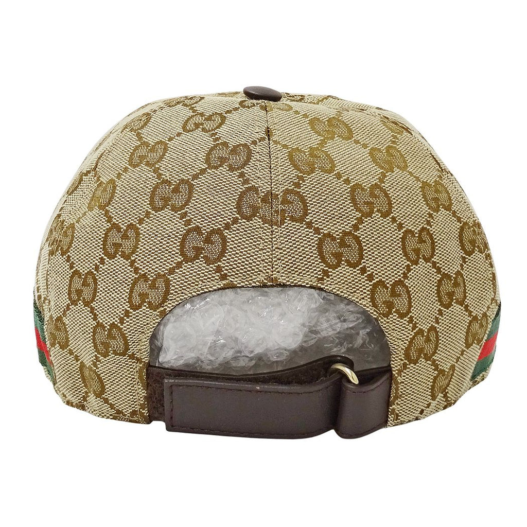 Gucci Cap Web GG Canvas Beige Brown Hat — view 4