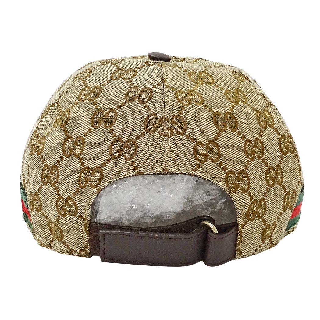 Gucci Cap Web GG Canvas Beige Brown Hat — view 4
