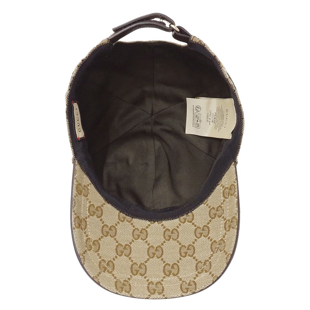 Gucci Cap Web GG Canvas Beige Brown Hat — view 5