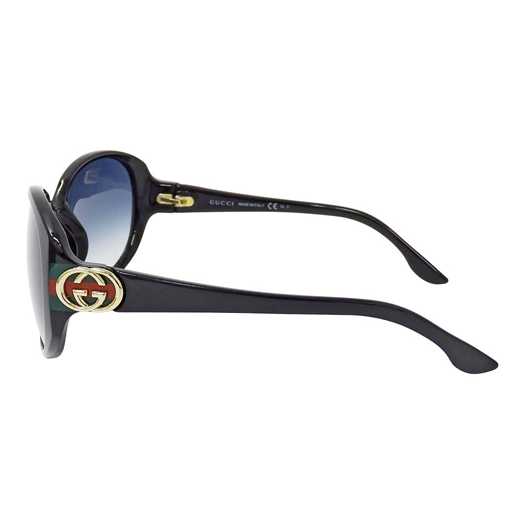 Gucci Sunglasses Interlocking G Black Blue S Gradient Eyewear — view 4