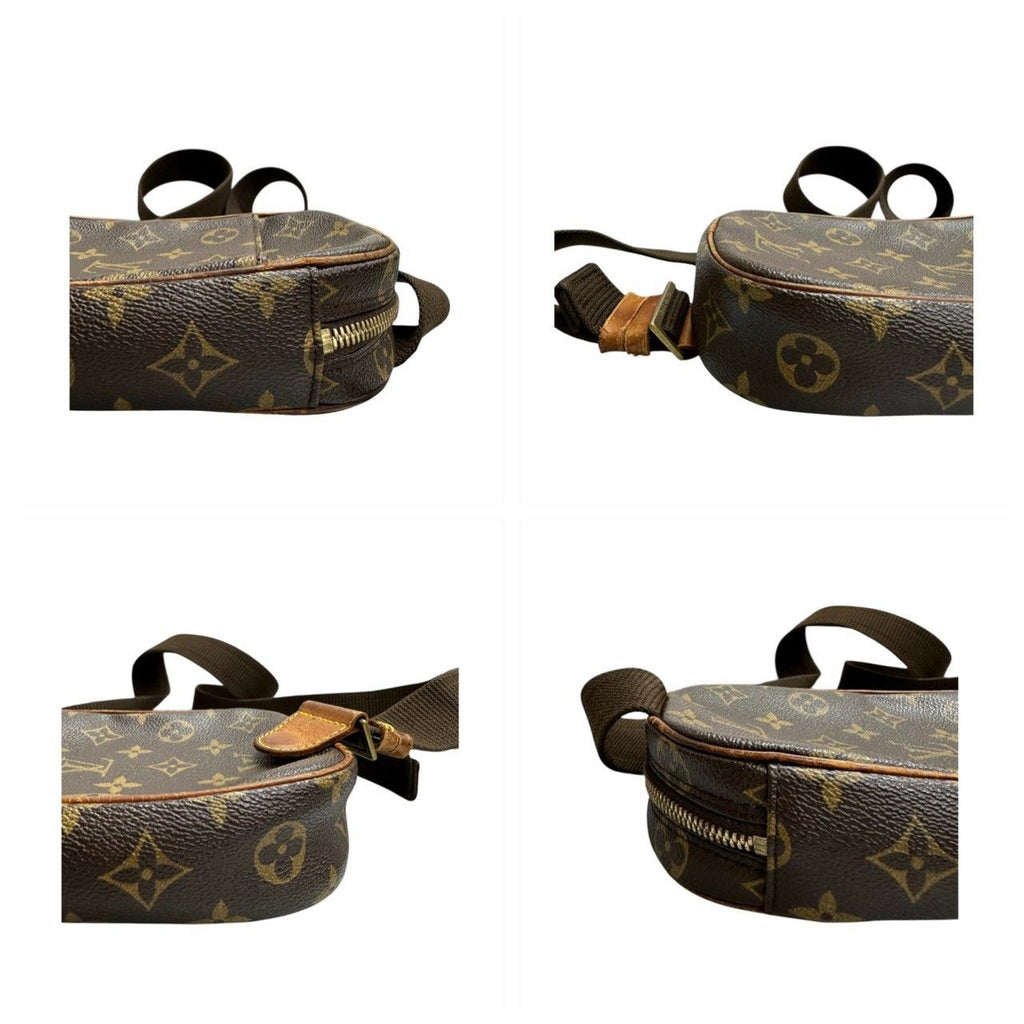 Louis Vuitton Monogram Brown Gold Leather Belt Bag — view 5