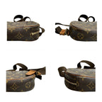 Louis Vuitton Monogram Brown Gold Leather Belt Bag — view 5