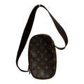 Louis Vuitton Monogram Brown Gold Leather Belt Bag