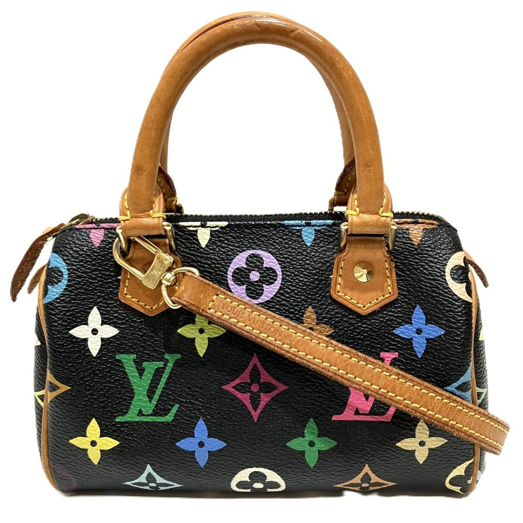 Louis Vuitton Mini Speedy Monogram Multicolor Handbag Canvas
