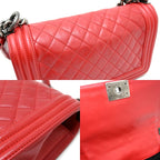 Chanel Shoulder Bag Red — view 7