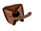 Celine Handbag Strap Box Brown Leather Gold — view 5