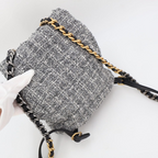 Chanel Vintage Chanel 19 Backpack Tweed — view 8