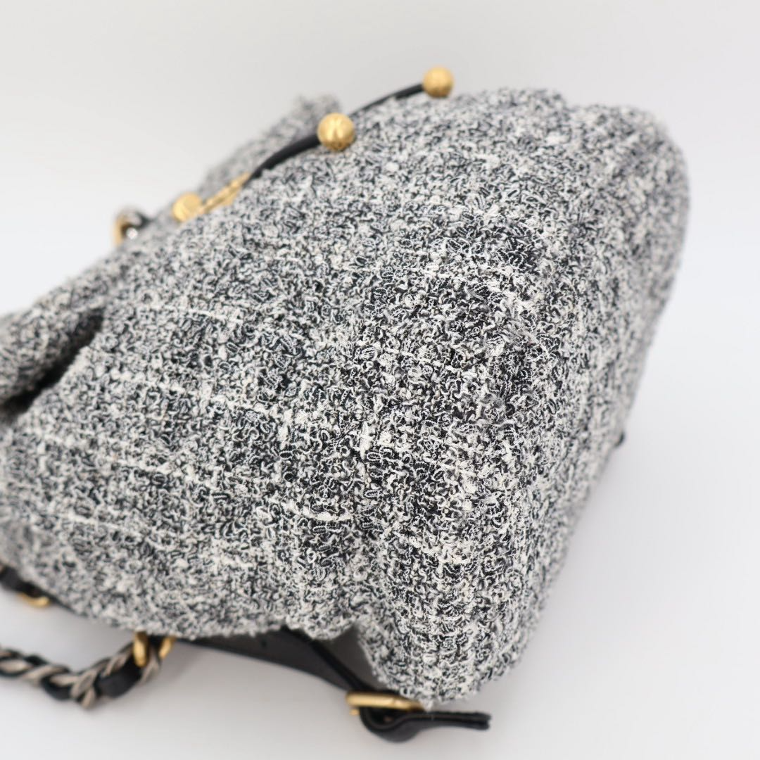 Chanel Vintage Chanel 19 Backpack Tweed — view 5