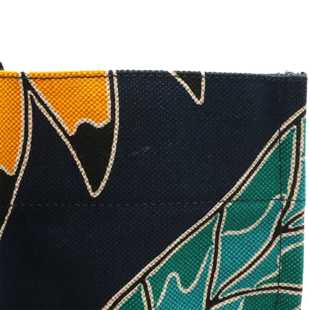 Hermes Tote Large Beach Shoulder Bag Savannah Dance Canvas Dark Navy Multicolor — view 5