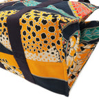 Hermes Tote Large Beach Shoulder Bag Savannah Dance Canvas Dark Navy Multicolor — view 3